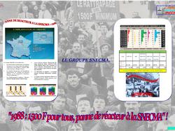 Exposition de la lutte des 1500 Frs pour tous à SNECMA en 1988